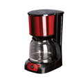 Aparat electric de cafea Berlinger Haus, Burgundy, 800W, 1.5 L, inox, rosu
