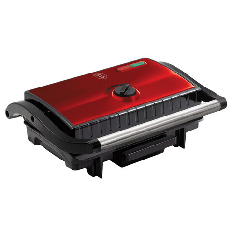 Gratar electric Berlinger Haus, Burgundy, 1500W, 25x15.2 cm, rosu