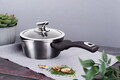 Cratita cu capac Berlinger Haus, Carbon Pro, 16 cm, 1.2 L, aluminiu forjat, gri inchis
