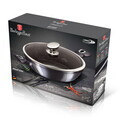 Oala cu capac Berlinger Haus, Carbon Pro, 28 cm, 3.8 L, aluminiu forjat, gri inchis
