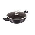 Oala cu capac Berlinger Haus, Carbon Pro, 28 cm, 3.8 L, aluminiu forjat, gri inchis