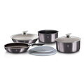 Set pentru gatit Berlinger Haus, Carbon Pro, 9 piese, aluminiu, gri inchis