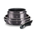 Set pentru gatit Berlinger Haus, Carbon Pro, 9 piese, aluminiu, gri inchis