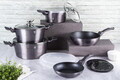 Set pentru gatit Berlinger Haus, Carbon Pro, 13 piese, aluminiu forjat, gri inchis