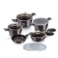 Set pentru gatit Berlinger Haus, Carbon Pro, 13 piese, aluminiu forjat, gri inchis