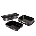 Set 3 tavi pentru copt, fund detasabil Berlinger Haus, Carbon Pro, otel carbon, gri inchis