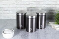 Set 3 recipiente depozitare Berlinger Haus, Carbon Pro, 11x17.8 cm, inox, gri inchis/argintiu