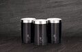 Set 3 recipiente depozitare Berlinger Haus, Carbon Pro, 11x17.8 cm, inox, gri inchis/argintiu