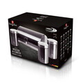 Set cutie pentru paine si 3 recipiente Berlinger Haus, Carbon Pro, 38.5x28x18.5 cm, inox, gri inchis/argintiu