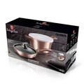 Set pentru gatit Berlinger Haus, Rose Gold, 4 piese, aluminiu forjat, roz