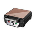 Aparat pentru vafe cu 4 forme Berlinger Haus, Rose Gold, 1100W, 23.9x23.9 cm, roz/negru