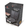 Aparat pentru vafe cu 4 forme Berlinger Haus, Rose Gold, 1100W, 23.9x23.9 cm, roz/negru