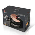 Aparat rotativ pentru vafe cu suport Berlinger Haus, Rose Gold, 1000W, 20.32 cm, roz/negru