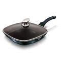 Tigaie grill cu capac Berlinger Haus, Aquamarine, 28 cm, 2.1 L, aluminiu forjat, blue
