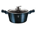 Oala cu capac Berlinger Haus, Aquamarine, 30 cm, 8 L, aluminiu forjat, blue