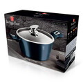 Oala cu capac Berlinger Haus, Aquamarine, 30 cm, 8 L, aluminiu forjat, blue