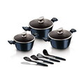 Set pentru gatit Berlinger Haus, Aquamarine, 10 piese, aluminiu forjat, blue