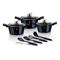 Set pentru gatit Berlinger Haus, Aquamarine, 10 piese, aluminiu forjat, blue