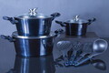 Set pentru gatit Berlinger Haus, Aquamarine, 10 piese, aluminiu forjat, blue