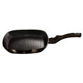 Tigaie grill Berlinger Haus, Shiny Black, 28 cm, 2.1 L, aluminiu forjat, negru