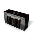 Set 3 recipiente depozitare Berlinger Haus, Shiny Black, 11x17.8 cm, inox, negru/argintiu