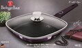 Tigaie grill cu capac Berlinger Haus, Purple Eclipse, 28 cm, 2.1 L, aluminiu forjat, mov