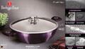 Tigaie Wok cu capac Berlinger Haus, Purple Eclipse, 30 cm, aluminiu forjat, mov