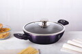 Oala cu capac Berlinger Haus, Purple Eclipse, 24 cm, 2.3 L, aluminiu forjat, mov