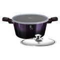 Oala cu capac Berlinger Haus, Purple Eclipse, 24 cm, 4.1 L, aluminiu forjat, mov
