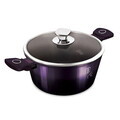 Oala cu capac Berlinger Haus, Purple Eclipse, 24 cm, 4.1 L, aluminiu forjat, mov
