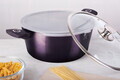 Oala cu capac Berlinger Haus, Purple Eclipse, 28 cm, 6.1 L, aluminiu forjat, mov