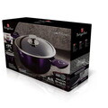 Oala cu capac Berlinger Haus, Purple Eclipse, 28 cm, 6.1 L, aluminiu forjat, mov