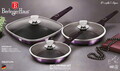 Set 3 tigai cu capac Berlinger Haus, Purple Eclipse, 20/24/28 cm, aluminiu forjat, mov