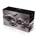 Set 3 tigai cu capac Berlinger Haus, Purple Eclipse, 20/24/28 cm, aluminiu forjat, mov