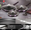 Set 3 tigai cu capac Berlinger Haus, Purple Eclipse, 20/24/28 cm, aluminiu forjat, mov
