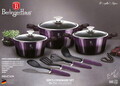 Set pentru gatit Berlinger Haus, Purple Eclipse, 10 piese, aluminiu forjat, mov
