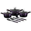 Set pentru gatit Berlinger Haus, Purple Eclipse, 10 piese, aluminiu forjat, mov