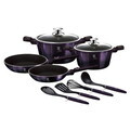 Set oale pentru gatit Berlinger Haus, Purple Eclipse, 10 piese, aluminiu forjat, mov