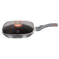 Tigaie grill cu capac Berlinger Haus, Moonlight, 28 cm, 2.1 L, aluminiu forjat, gri
