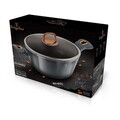 Oala cu capac Berlinger Haus, Moonlight, 28 cm, 6.1 L, aluminiu forjat, gri