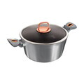 Oala cu capac Berlinger Haus, Moonlight, 28 cm, 6.1 L, aluminiu forjat, gri