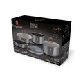 Set pentru gatit Berlinger Haus, Moonlight, 9 piese, aluminiu, gri