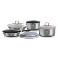 Set pentru gatit Berlinger Haus, Moonlight, 9 piese, aluminiu, gri