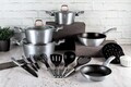 Set pentru gatit Berlinger Haus, Moonlight, 17 piese, aluminiu forjat, gri