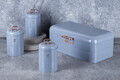 Set cutie pentru paine si 3 recipiente Berlinger Haus, Moonlight, 42.5x23x16 cm, otel carbon, gri