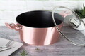 Oala cu capac Berlinger Haus, I-Rose, 28 cm, 6.1 L, aluminiu forjat, roz