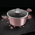 Oala cu capac Berlinger Haus, I-Rose, 28 cm, 6.1 L, aluminiu forjat, roz