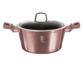 Oala cu capac Berlinger Haus, I-Rose, 28 cm, 6.1 L, aluminiu forjat, roz