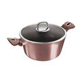 Oala cu capac Berlinger Haus, I-Rose, 28 cm, 6.1 L, aluminiu forjat, roz