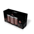 Set 3 recipiente depozitare Berlinger Haus, I-Rose, 11x17.8 cm, inox, roz/argintiu